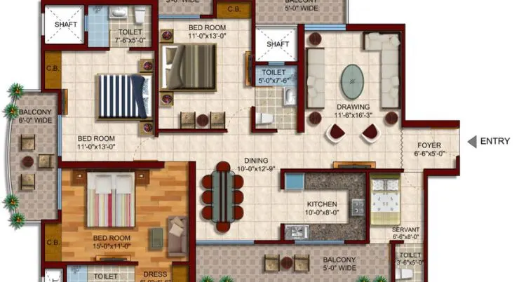 Samridhi Daksh Avenue Noida Floor Plan